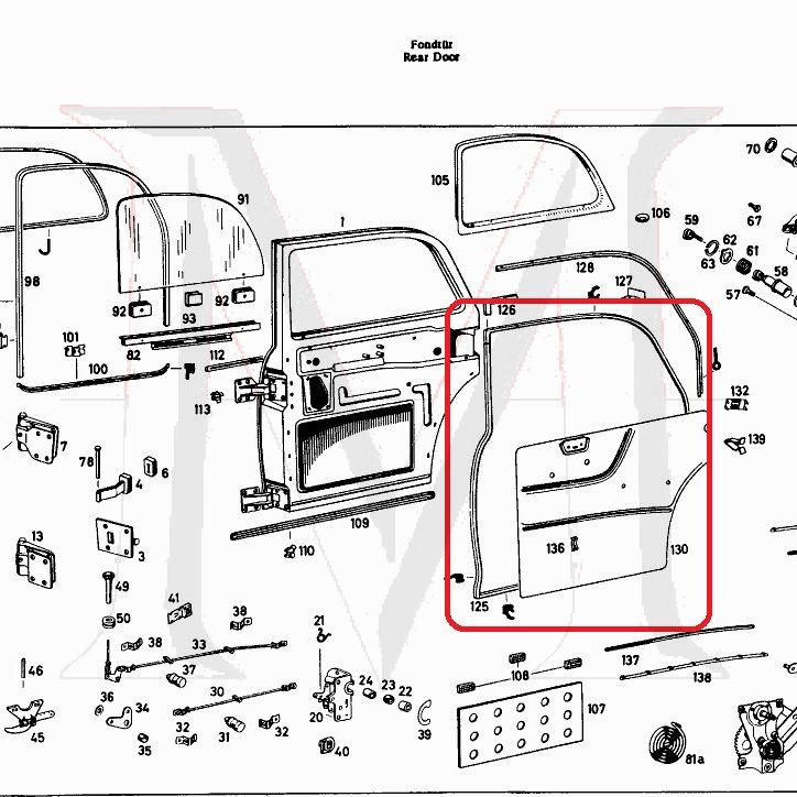 REAR  DOOR SEAL DRIVER SIDE