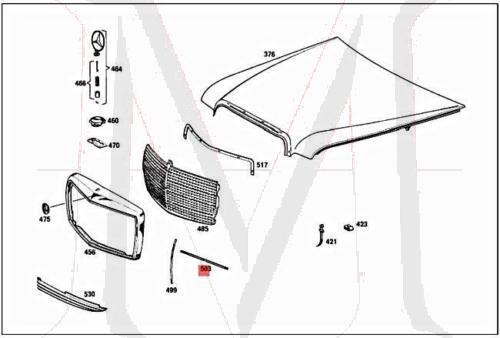 MOULDING,GRILL HORIZONTAL