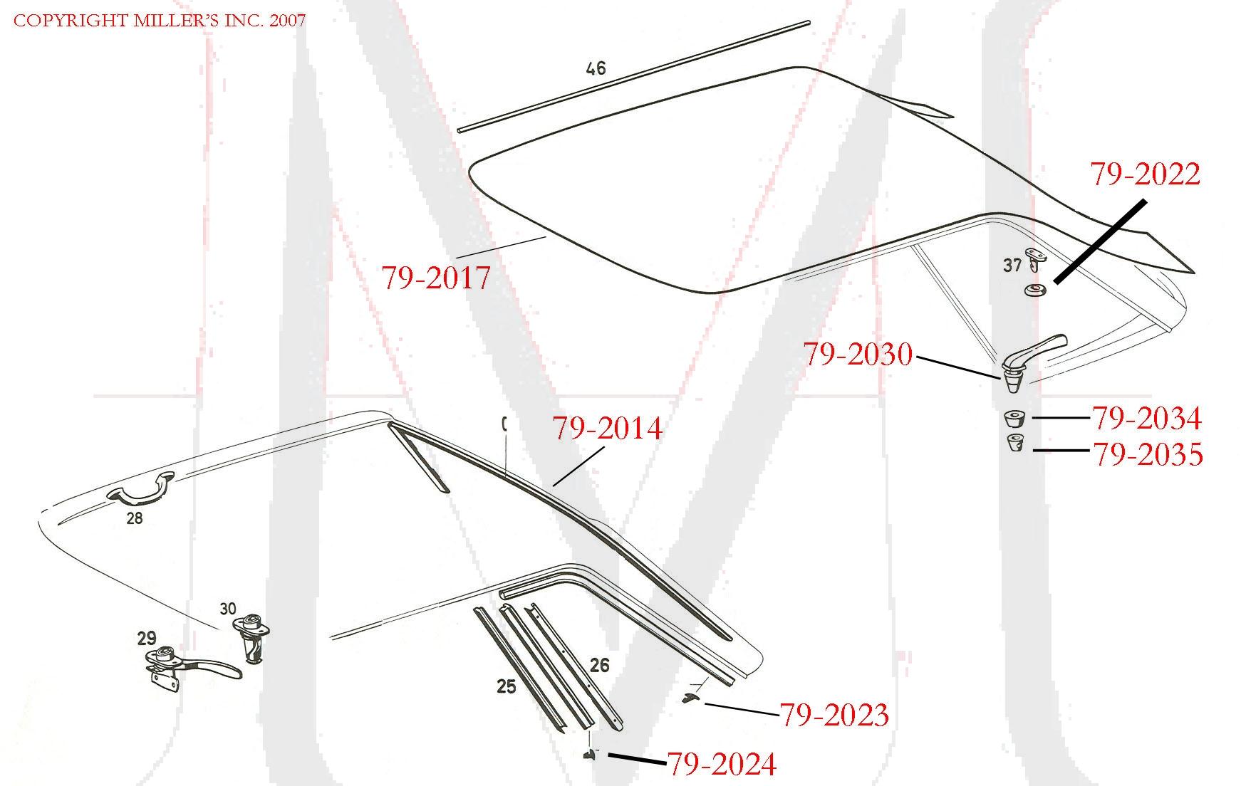 HARDTOP REAR CENTER SEAL
