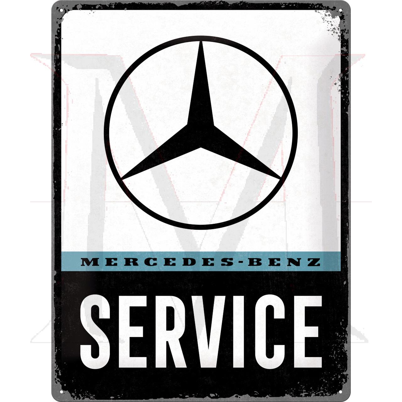 Mercedes-Benz Tin Sign Service 30x40cm